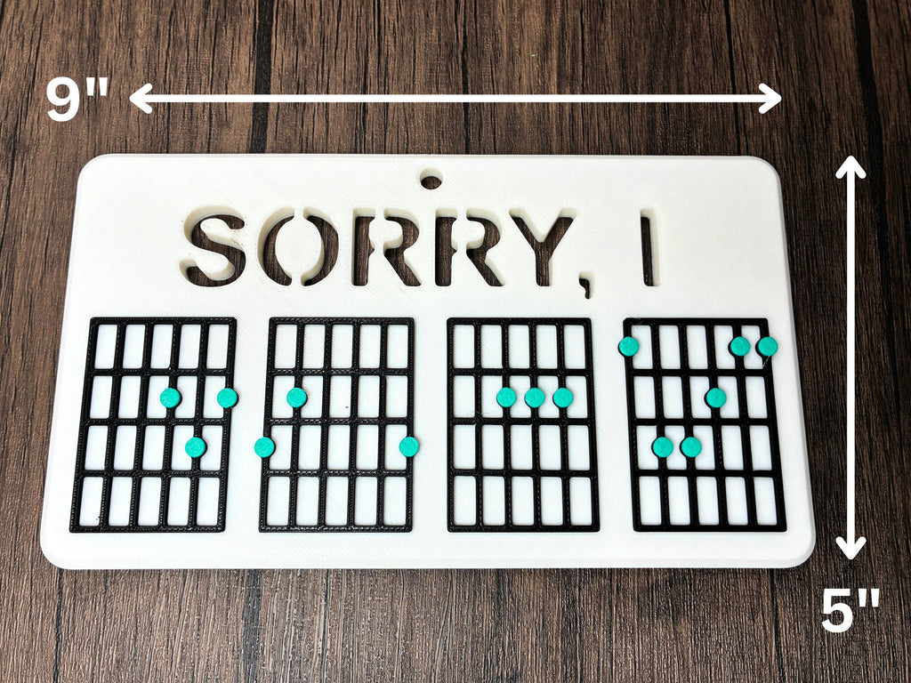 "Sorry, I D G A F" Sign (STL)