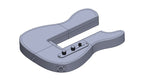Modular 3D printed Tele-Style guitar kit with solid pattern